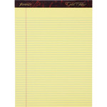 Ampad Gold Fibre Narrow Rule Writing Pads - 50 Sheets - Watermark - Stapled/Glued - 0.25" Ruled - 16 lb Basis Weight Product Image 