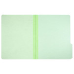 AbilityOne 7530002868570 SKILCRAFT Pressboard File Folder, 1/3-Cut Tabs: Assorted, Letter Size, 1" Expansion, Light Green, 100/Box (NSN2868570) View Product Image