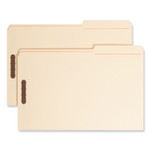 Smead Top Tab Fastener Folders, Guide-Height 2/5-Cut Tabs, 0.75" Expansion, 2 Fasteners, Legal Size, 11-pt Manila, 50/Box View Product Image