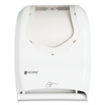 San Jamar Smart System with iQ Sensor Towel Dispenser, 16.5 x 9.75 x 12, White/Clear (SJMT1470WHCL) View Product Image