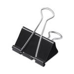 Universal Binder Clip Zip-Seal Bag Value Pack, Large, Black/Silver, 36/Pack (UNV10220VP) View Product Image