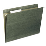 AbilityOne 7530013576855, SKILCRAFT Hanging File Folder, Legal Size, 1/5-Cut Tabs, Green, 25/Box View Product Image