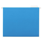 AbilityOne 7530013649499, SKILCRAFT Hanging File Folder, Letter Size, 1/5-Cut Tabs, Blue, 25/Box Product Image
