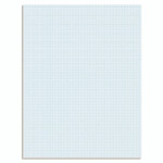 Ampad Quadrille Pads, Quadrille Rule (8 sq/in), 50 White (Heavyweight 20 lb Bond) 8.5 x 11 Sheets View Product Image