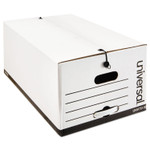 Universal Economical Easy Assembly Storage Files, Legal Files, White, 12/Carton (UNV75130) View Product Image