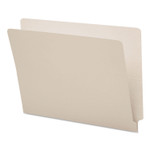 Smead Shelf-Master Reinforced End Tab Colored Folders, Straight Tabs, Letter Size, 0.75" Expansion, Gray, 100/Box View Product Image