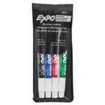 EXPO Low-Odor Dry-Erase Marker, Fine Bullet Tip, Assorted Colors, 4/Set View Product Image