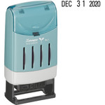 Xstamper VersaDater Large Type Date Stamp - Message/Date Stamp - FAXED, PAID, REC'D - 1" Impression Width x 0.16" Impression Length - Black - Recycled Product Image 