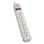 Tripp Lite Protect It! Surge Protector, 6 AC Outlets, 15 ft Cord, 790 J, Light Gray (TRPTLP615) View Product Image