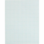 TOPS Cross-Section Pad - 50 Sheets - Glue - Blue Margin - 20 lb Basis Weight - Letter Product Image 