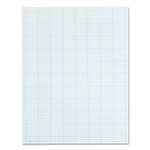 TOPS Cross Section Pads, Cross-Section Quadrille Rule (10 sq/in, 1 sq/in), 50 White 8.5 x 11 Sheets View Product Image