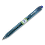 AbilityOne 7520016827168 SKILCRAFT Recycled Water Bottle Ballpoint Pen, Retractable, Fine 0.5 mm, Blue Ink, Clear Barrel, Dozen (NSN6827168) View Product Image