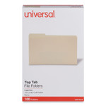 Universal Top Tab File Folders, 1/3-Cut Tabs: Left Position, Legal Size, 0.75" Expansion, Manila, 100/Box (UNV15121) View Product Image