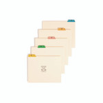 Smead Alphabetic Top Tab Indexed File Guide Set, 1/5-Cut Top Tab, A to Z, 8.5 x 11, Manila, 25/Set SMD50180 View Product Image