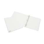 AbilityOne 7510014841744 SKILCRAFT 3-Ring Flexible Binder, 1.5" Capacity, 11 x 8.5, White (NSN4841744) View Product Image