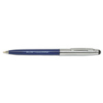 AbilityOne 7520016438195 SKILCRAFT Combo Ballpoint Pen/Stylus, Retractable, Medium 1 mm, Blue Ink, Blue/Silver Barrel (NSN6438195) View Product Image