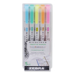 Zebra Mildliner Double Ended Highlighter, Assorted Ink Colors, Bold-Chisel/Fine-Bullet Tips, Assorted Barrel Colors, 5/Pack (ZEB78105) View Product Image