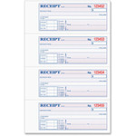 TOPS Money/Rent Receipt Book - 2 Part - Carbonless Copy - 2.75" x 7.25" Sheet Size - Assorted Sheet(s) - Blue Print Color - (TOP46816) Product Image 