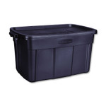 Rubbermaid Roughneck Storage Box, 31 gal, 20.4" x 32.3" x 16.7", Dark Indigo Metallic (UNXRMRT310000) View Product Image