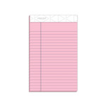 TOPS Prism + Colored Writing Pads, Narrow Rule, 50 Pastel Pink 5 x 8 Sheets, 12/Pack View Product Image