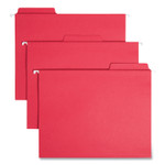 Smead FasTab Hanging Folders, Letter Size, 1/3-Cut Tabs, Red, 20/Box View Product Image