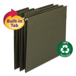 Smead FasTab Hanging Folders, Legal Size, 1/3-Cut Tabs, Standard Green, 20/Box (SMD64137) View Product Image