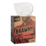 Brawny Professional Light Duty Paper Wipers, 2-Ply, 8 x 12.5, White, 148/Box, 20 Boxes/Carton (GPC29221) View Product Image