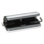 Swingline 32-Sheet Easy Touch Two- to Three-Hole Punch with Cintamatic Centering, 9/32" Holes, Black/Gray (SWI74300) View Product Image