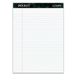 TOPS Docket Ruled Perforated Pads, Wide/Legal Rule, 50 White 8.5 x 11.75 Sheets, 12/Pack (TOP63410) View Product Image