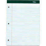 TOPS Docket 3-hole Punched Legal Ruled Legal Pads - 100 Sheets - Double Stitched - 0.34" Ruled - 16 lb Basis Weight - 8 1/2" x 11 3/4" Sheet Size Product Image 