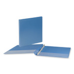 Universal Slant D-Ring View Binder, 3 Rings, 0.5" Capacity, 11 x 8.5, Light Blue (UNV20703) View Product Image