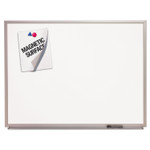 AbilityOne 7110015680399, SKILCRAFT Magnetic Porcelain Marker Board, 53 x 77, White Surface, Anodized Aluminum Frame View Product Image