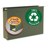 Smead Box Bottom Hanging File Folders, 2" Capacity, Legal Size, Standard Green, 25/Box (SMD65095) View Product Image