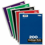 TOPS 5 - subject College - ruled Notebooks - Letter - 200 Sheets - Wire Bound Product Image 