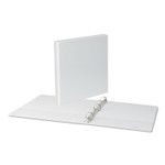 Universal Slant D-Ring View Binder, 3 Rings, 1" Capacity, 11 x 8.5, White (UNV20742) View Product Image