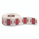 Smead A-Z Color-Coded End Tab Filing Labels, A, 1 x 1.25, White, 500/Roll View Product Image