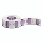 Smead A-Z Color-Coded End Tab Filing Labels, H, 1 x 1.25, White, 500/Roll View Product Image