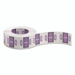 Smead A-Z Color-Coded End Tab Filing Labels, Q, 1 x 1.25, White, 500/Roll View Product Image