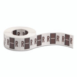 Smead A-Z Color-Coded End Tab Filing Labels, R, 1 x 1.25, White, 500/Roll View Product Image