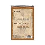 TOPS Second Nature Recycled Notepads, Gregg Rule, Brown Cover, 70 White 6 x 9 Sheets (TOP74690) View Product Image