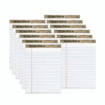 TOPS Second Nature Recycled Ruled Pads, Wide/Legal Rule, 50 White 8.5 x 11.75 Sheets, Dozen View Product Image
