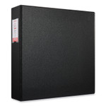 Universal Deluxe Non-View D-Ring Binder with Label Holder, 3 Rings, 2" Capacity, 11 x 8.5, Black (UNV20781) View Product Image