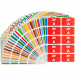 Smead AlphaZ ACCS Color-Coded Labels - A-Z - x 1" Width x 1 5/8" Length - Assorted - Laminated Product Image 