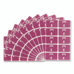 Smead AlphaZ Color-Coded Second Letter Alphabetical Labels, E, 1 x 1.63, Purple, 10/Sheet, 10 Sheets/Pack View Product Image