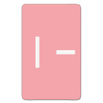 Smead AlphaZ Color-Coded Second Letter Alphabetical Labels, I, 1 x 1.63, Pink, 10/Sheet, 10 Sheets/Pack (SMD67179) View Product Image