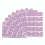 Smead AlphaZ Color-Coded Second Letter Alphabetical Labels, L, 1 x 1.63, Lavender, 10/Sheet, 10 Sheets/Pack View Product Image