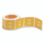 Smead Numerical End Tab File Folder Labels, 0, 1.5 x 1.5, Yellow, 250/Roll View Product Image