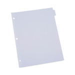 Universal Self-Tab Index Dividers, 8-Tab, 11 x 8.5, White, 24 Sets (UNV20845) View Product Image