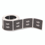 Smead Numerical End Tab File Folder Labels, 9, 1.5 x 1.5, Black, 250/Roll View Product Image