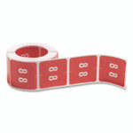 Smead Numerical End Tab File Folder Labels, 8, 1.5 x 1.5, Red, 250/Roll View Product Image